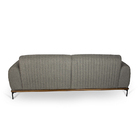 Sofá 3 Lugares Molino Linho Cinza C-416 Base Fixa De Madeira