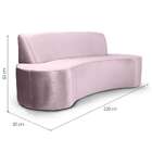Sofá 3 Lugares Mondo Rosê