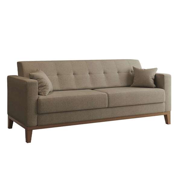Sofá 3 Lugares Narvik Linho Bege