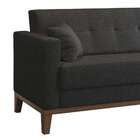 Sofá 3 Lugares Narvik Linho Grafite