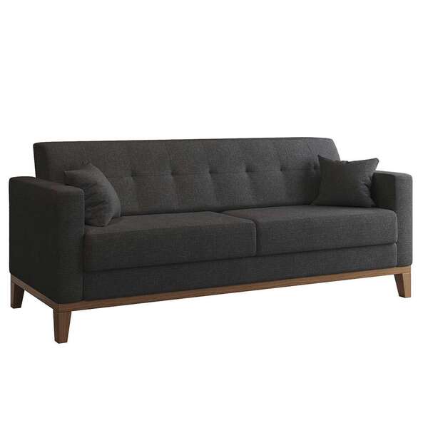 Sofá 3 Lugares Narvik Linho Grafite