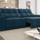 Sofá 3 Lugares Net Jaguar Assento Retrátil E Reclinável Royal