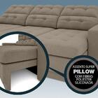 Sofá 3 Lugares Net Jobim Assento Retrátil E Reclinável Capucc