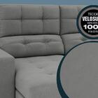 Sofá 3 Lugares Net Jobim Assento Retrátil E Reclinável Grafit