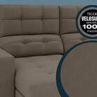 Sofá 3 Lugares Net Jobim Assento Retrátil E Reclinável Marrom