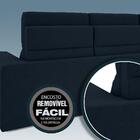 Sofá 3 Lugares Net Jobim Assento Retrátil E Reclinável Petrol