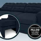 Sofá 3 Lugares Net Jobim Assento Retrátil E Reclinável Petrol