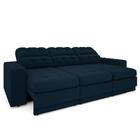 Sofá 3 Lugares Net Jobim Assento Retrátil E Reclinável Petrol