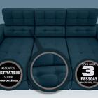 Sofá 3 Lugares Net Jobim Assento Retrátil E Reclinável Royal