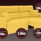 Sofá 3 Lugares Net Prestige Assento Retrátil E Reclinável Can