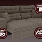 Sofá 3 Lugares Net Prestige Assento Retrátil E Reclinável Mar