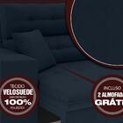 Sofá 3 Lugares Net Prestige Assento Retrátil E Reclinável Pet