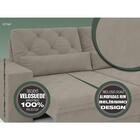 Sofá 3 Lugares Net Royale Assento Retrátil E Reclinável Areia