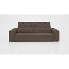 Sofá 3 Lugares Net Royale Assento Retrátil E Reclinável Marro