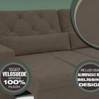 Sofá 3 Lugares Net Royale Assento Retrátil E Reclinável Marro