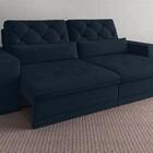 Sofá 3 Lugares Net Royale Assento Retrátil E Reclinável Petro