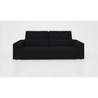 Sofá 3 Lugares Net Royale Assento Retrátil E Reclinável Preto