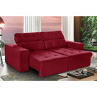 Sofá 3 Lugares New Itália 2,10m Retrátil, Reclinável, Com 2 P