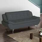 Sofá 3 Lugares New Passion Suede Cinza