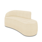 Sofá 3 Lugares Orgânico 180 Cm Morgan Bouclê Bege