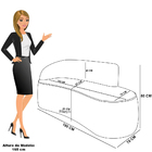 Sofá 3 Lugares Orgânico 180 Cm Morgan Bouclê D03 - D'rossi -
