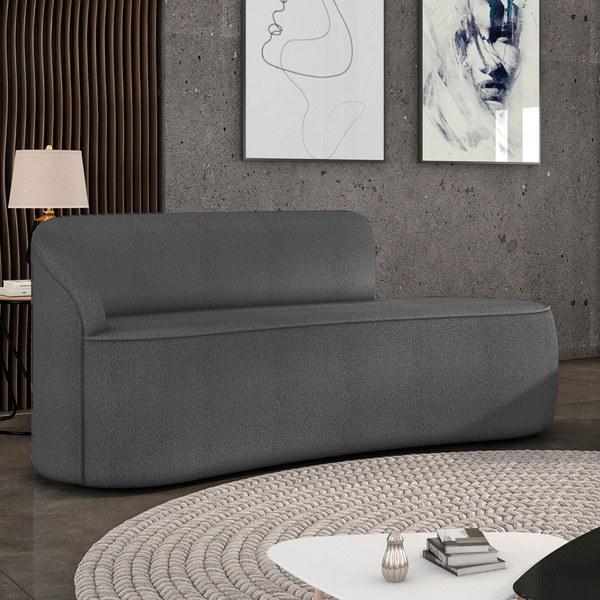 Sofá 3 Lugares Orgânico 180 Cm Morgan Bouclê D03 - D'rossi -