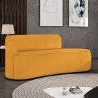 Sofá 3 Lugares Orgânico 180 Cm Morgan Bouclê Mostarda