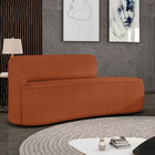 Sofá 3 Lugares Orgânico 180 Cm Morgan Bouclê Terra