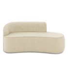 Sofá 3 Lugares Orgânico 180 Cm Morgan Suede Bege