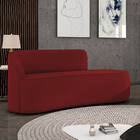 Sofá 3 Lugares Orgânico 180 Cm Morgan Veludo Marsala