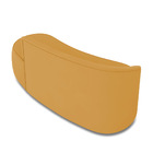 Sofá 3 Lugares Orgânico 180 Cm Morgan Veludo Mostarda