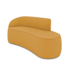 Sofá 3 Lugares Orgânico 180 Cm Morgan Veludo Mostarda