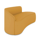 Sofá 3 Lugares Orgânico 180 Cm Morgan Veludo Mostarda