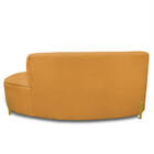 Sofá 3 Lugares Orgânico 180cm Morgan Pé Aço Dourado Bouclê D0