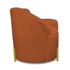 Sofá 3 Lugares Orgânico 180cm Morgan Pé Aço Dourado Bouclê D0