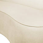 Sofá 3 Lugares Orgânico 180cm Morgan Pé Aço Dourado Bouclê D0