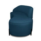 Sofá 3 Lugares Orgânico 180cm Pé Ferro Preto Morgan Bouclê Az