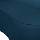 Sofá 3 Lugares Orgânico 180cm Pé Ferro Preto Morgan Bouclê Az