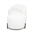 Sofá 3 Lugares Orgânico 180cm Pé Ferro Preto Morgan Bouclê D0