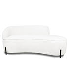 Sofá 3 Lugares Orgânico 180cm Pé Ferro Preto Morgan Bouclê D0