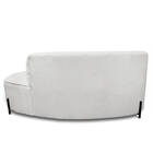 Sofá 3 Lugares Orgânico 180cm Pé Ferro Preto Morgan Bouclê D0