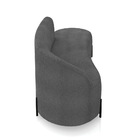 Sofá 3 Lugares Orgânico 180cm Pé Ferro Preto Morgan Bouclê Gr