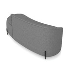 Sofá 3 Lugares Orgânico 180cm Pé Ferro Preto Morgan Linho D03