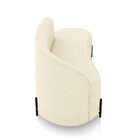 Sofá 3 Lugares Orgânico 180cm Pé Ferro Preto Morgan Linho D03