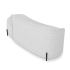 Sofá 3 Lugares Orgânico 180cm Pé Ferro Preto Morgan Linho D03