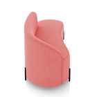 Sofá 3 Lugares Orgânico 180cm Pé Ferro Preto Morgan Suede - R