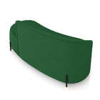 Sofá 3 Lugares Orgânico 180cm Pé Ferro Preto Morgan Suede Ver