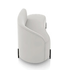 Sofá 3 Lugares Orgânico 180cm Pé Ferro Preto Morgan Veludo D0