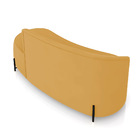 Sofá 3 Lugares Orgânico 180cm Pé Ferro Preto Morgan Veludo D0