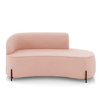 Sofá 3 Lugares Orgânico 180cm Pé Ferro Preto Morgan Veludo Ro